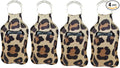 4 Piece Bottle Holder Keyring Neoprene Keychain for 30ML Gym Shampoo Soap Perfume and Liquids Travel Containers