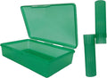 American Comb Green Toothbrush Covers & Soap Box Set - Matching Colors - Tooth Brush Cover Cap, Soap Dish Travel, Soap Dish Holder Travel - Plastic Portable Set with Cover