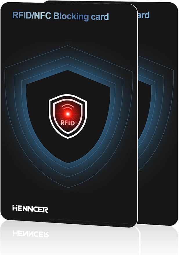 2026 NEW RFID Blocking Card Set with Indicator Light,Wallets Shield,Credit Card Protector, NFC Bank Debit Blocker,Anti-Skimming Protection For ID Passport Travel For Men/Women (2)