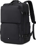 BAGOK Carry On Travel Backpack, 35L-40L Expandable Extra Large Airline Approved,Lightweight Daypack for Men and Women（Black）