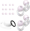 JUSTRVN Ear Plugs for Concert, 2 Pairs of Noise Reduction Earplugs 25dB-30dB with 8 Ear Tips&Carry case,Reusable Hearing Protection earplugs for Sleep,Social,Work,Focus&Noise Sensitivity