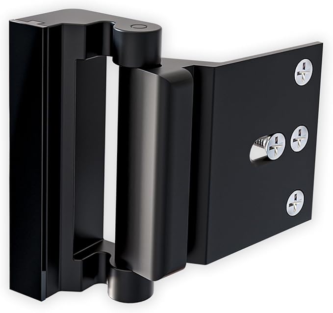 Door Reinforcement Lock - Endures 800 lbs of Impact Force - Interior Door Locks for Kids Safety - Security Door Latches for Top of Door