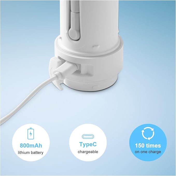 Portable Bidet for Camping & Travel - USB Rechargeable, 320ml Handheld Sprayer Waterproof IPX6 for Hiking, Outdoor & Personal Hygiene