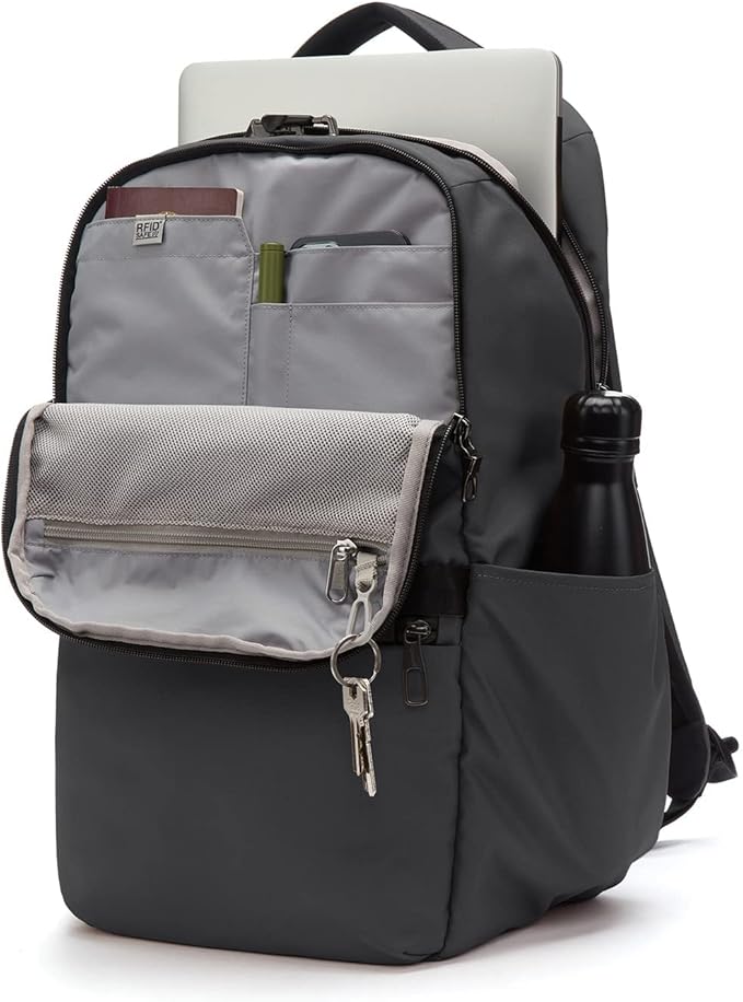 Pacsafe Metrosafe X Anti Theft 25L Backpack - With Padded 16" Laptop Sleeve, Slate