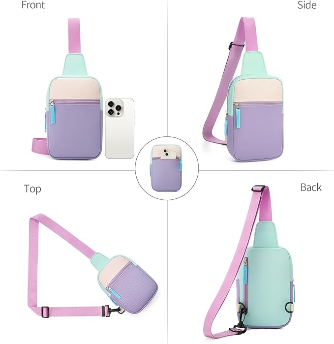 Mothers Day Gifts for Daughter, Birthday Graduation Gifts for 8 9 10 11 12 Year Old Teens Girls Her,Fanny Pack Sling Crossbody Bag Belt Bags Purse, Preppy Teen Girl Gift Trendy Stuff Travel Essentials