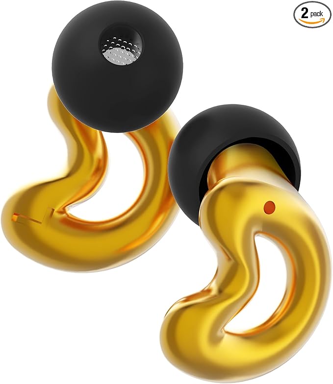 PRO Concert Ear Plugs for Noise Reduction,Patented 5-Layer Filter Ear Plugs for Concerts with XS/S/M/L Sizes,Reusable Ear Protection Earplugs for Live Music Events,Clear Sound, 19dB