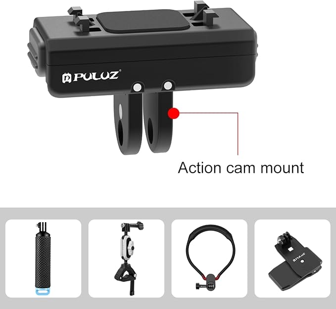 PULUZ Magnetic Quick Release Mount for Insta360 X4 Air/X4/Ace Pro/Ace Action Camera Aluminium Alloy Quick Release Base with 1/4-inch Screws for Insta360 Ace Pro Accessories
