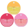 Set of 3 Power Mist Hydrating Hand Sanitizer Spray Travel Size Moisturizing Hand Sanitizer 1.2 Fl. oz Compact Round Spray Bottle Vanilla Peach Watermelon for Women Mother's Day Mom Gifts