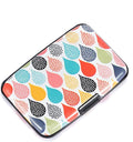 ELFISH Mini RFID Aluminum Wallet Credit Cards Holder Business Card Case Metal ID Case for Men Women (Colored beads)