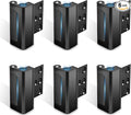 Door Reinforcement Lock,6PACK Home Security Door Lock Withstands 800 lbs, Childproof Top Door Lock Latch for Toddlers Safety, Inside Night Defender for Inward Swinging Doors
