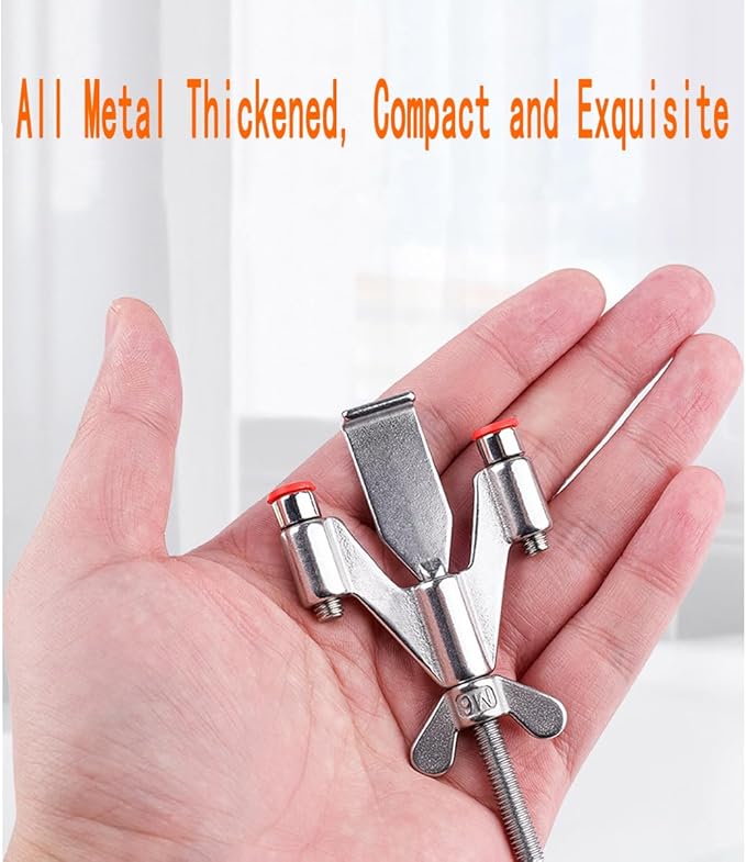 Portable Door Lock Home Security Hotel Door Locks (Silver Wing)
