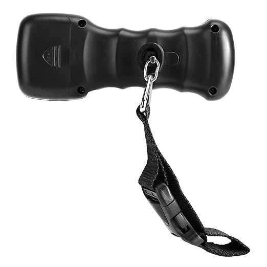 Digital Luggage Scale, 97lb Portable Travel Hanging Luggage Scale Electronic Weight Scale with LCD Digital Display for Travel Home Fair, Black, Battery Not Included