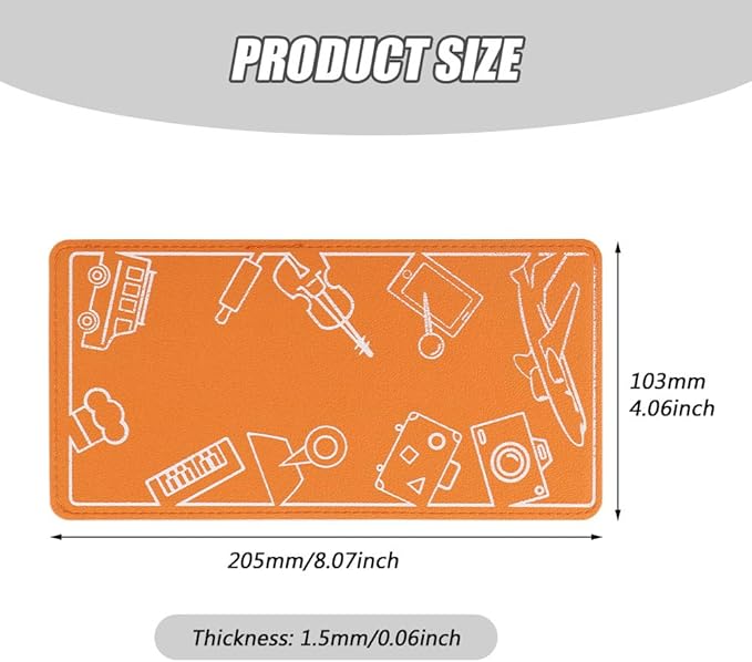 Airplane Phone Holder, Flexible Tablet Holder Plane Travel Essentials, Flex Flap Phone Stand for Flying Desk Treadmill Hotel Smartphone Mobile Devices (Orange)