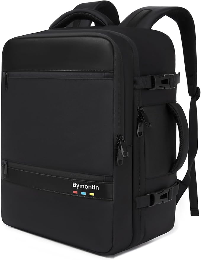 Practical Laptop Backpack, Next-Gen Bag for School Work Leisure & Travel, Luggage-Style Fashional Pack (All Black, XL (8x12.8x18.5))