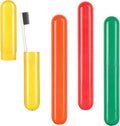 Hooqict 4 Pack Travel Toothbrush Case Portable Travel Toothbrush Holder Plastic Toothbrush Container Protector Cover for Traveling, Camping, Home, School, Business