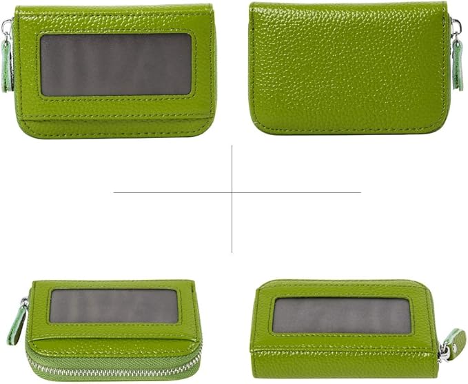 Women's RFID Blocking 12 Slots Credit Card Holder Leather Accordion Wallet