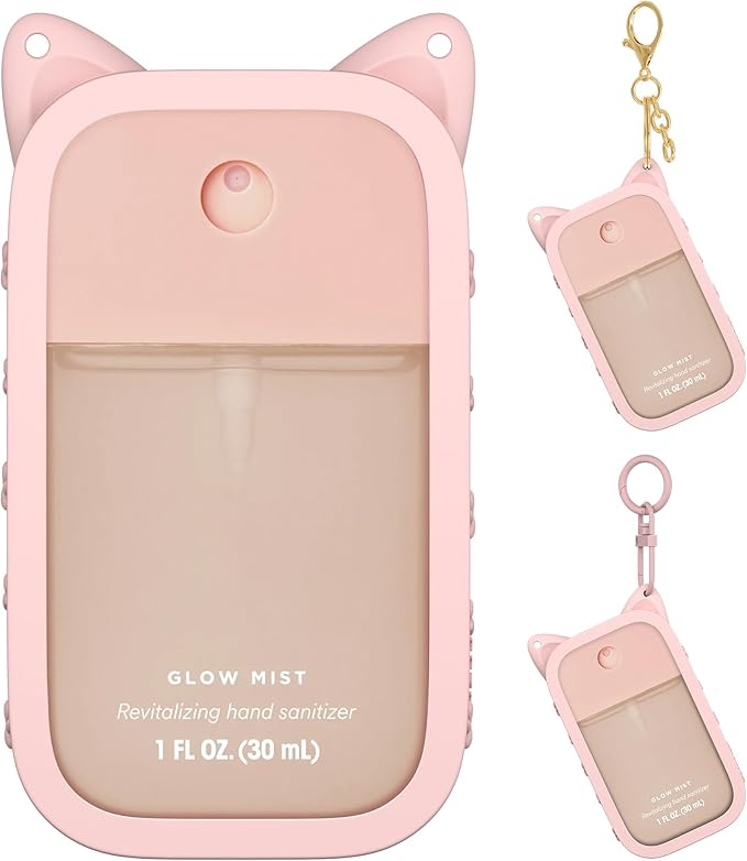 Sonnorel Silicone Case Compatible with Touchland Hand Sanitizer Spray (Fit for 1 FL OZ/30 mL Ver), Portable keychain