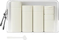 Suteng Travel Bottles for Toiletries, 5 Pack Travel Size Containers, TSA Approved Leak Proof - Silicone Toiletry Containers with Clear Bag for Shampoo, Conditioner & Lotion, Travel Essentials