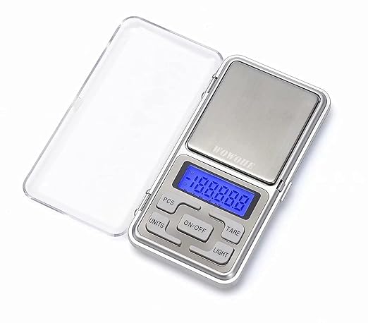Food Travel Scale Portable Pocket Scale Gram Capacity 500g Degital Kitchen Small Miniature Scale Lab Measuring Scale High Precision