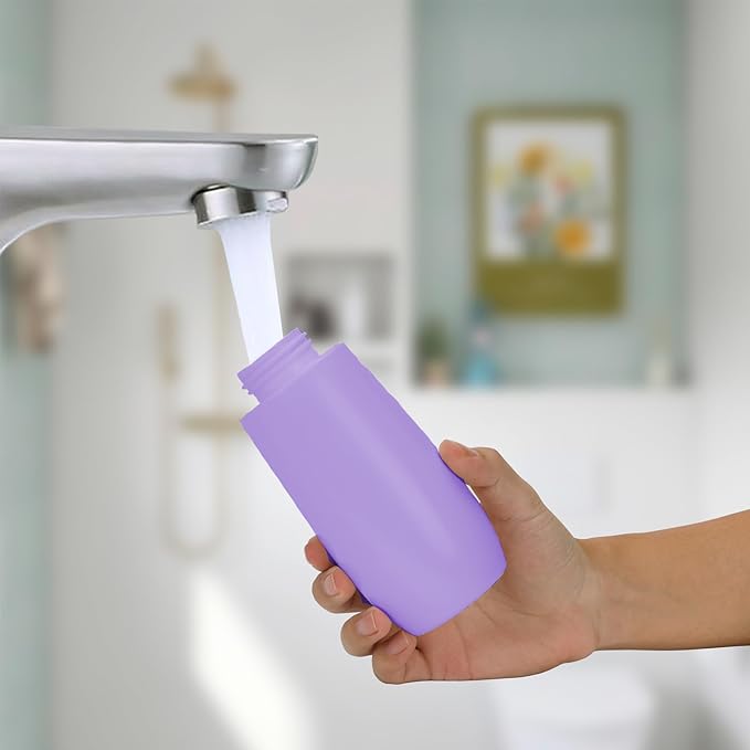 Portable Bidet for Travel - Friendly Handheld Personal - Peri Bottle - with 400ml Capacity, Convenient & Leakproof Design for Personal Hygiene Cleaning - Portable Bidet for Women and Men. (Purple)