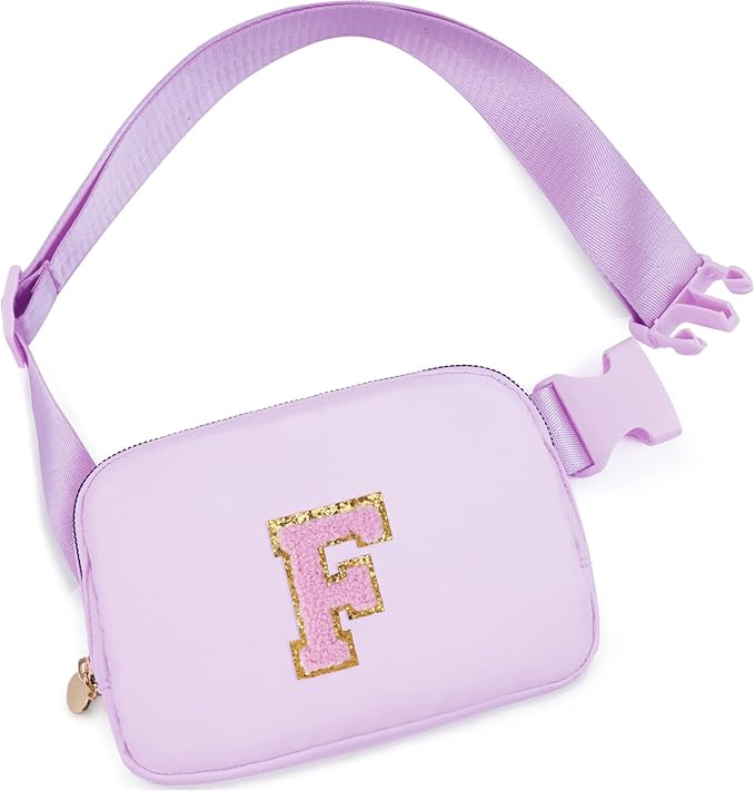 Uygafly Birthday Gifts for 4 5 6 7 8 9 10 11 12 13 Year Old Girls,Graduation Gifts for Teens Kids Daughter Sister Her,Fanny Pack Crossbody Bag Belt Bag Cute Trendy Stuff | Lavender,F
