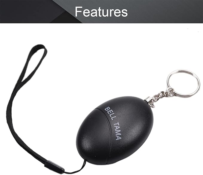 Othmro 3 Pack 120DB Personal Alarm, Emergency Safety Alarm for Women, Men, Children, Elderly Black