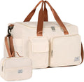 FIORETTO Women's Gym Duffle Bag with Shoes Compartment, 30L Capacity, Ideal for Travel, Gym, Sports, Duffel, Weekender