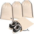 4 Pcs Shoe Travel Bags for Packing, 13.8" x 12.6" Perfect Shoe Bag for Men and Women for Travel
