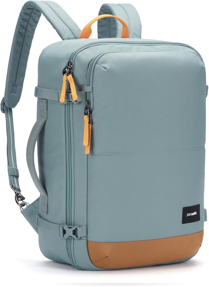 Pacsafe GO Anti Theft 34L Carry-on Backpack, Fresh Mint