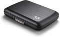 ÖGON -DESIGNS- Aluminum card holder with metal lock, RFID protection against fraud and demagnetization, compact wallet, Smart Case OSLO model