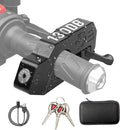 Motorcycle Locks Anti Theft, Motorcycle Grip Lock 130DB Alarm Heavy Duty Throttle Lock, Waterproof Brake Alarm for Moped, Bike, Scooter, ATV (Black)