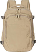 Travel Backpack For Women Men,Airline Approved Carry on Backpack,Casual Daypack for Business Travel Essentials (Khaki)