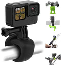 TELESIN Camera 360 Strap Mount Flexible Wrap Band Bike Motorcycle Handlebar Tube Roll Bar Stick Pole Ski Pole Mount for DJI Osmo Pocket 4, DJI Action/Osmo 360/Osmo Nano,Go Pro Hero,Akaso,Insta360