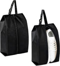 Shoe Bags for Travel 2-Pack – Hainging Shoe Storage Organizers with Handle, Durable Bags for Packing, Gym, Sports, Dance, Tennis, Soccer, Baseball, Running (Black)