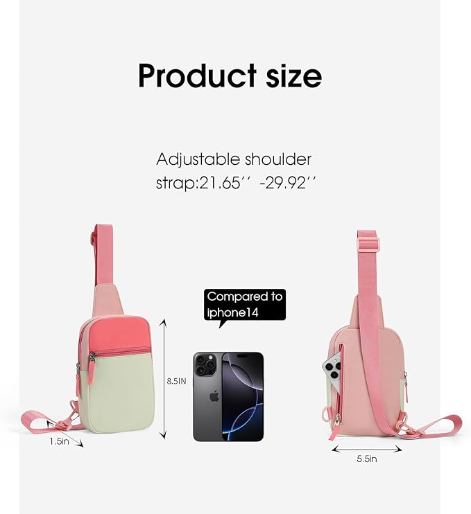 Mothers Day Gifts for Daughter, Birthday Graduation Gifts for 8 9 10 11 12 Year Old Teens Girls Her,Fanny Pack Sling Crossbody Bag Belt Bags Purse, Preppy Teen Girl Gift Trendy Stuff Travel Essentials