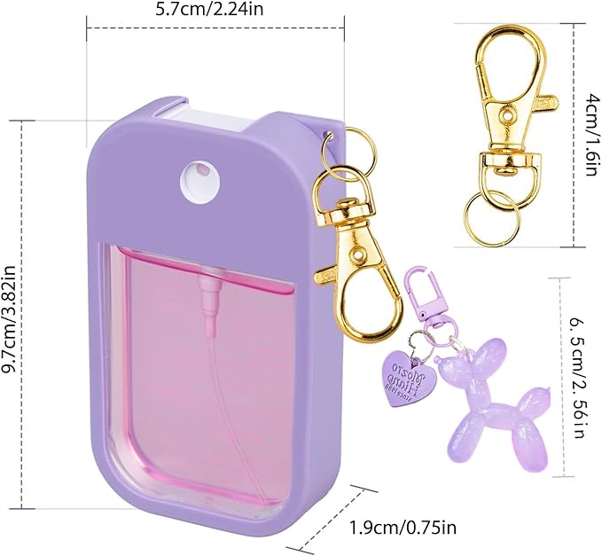 Silicone Case Compatible with Touchland Hand Sanitizer Spray, Protective Case for Power Mist and Glow Mist 1 fl oz