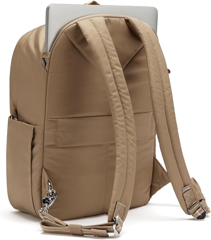 Pacsafe W 10L Anti Theft Backpack, Taupe