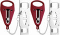 Portable Door Lock 2 Pack for Travel – Hotel Door Locks for Travelers Security – Door Safety Lock from Inside for Home & Apartment – Travel Locks for Hotel Rooms – (Red)