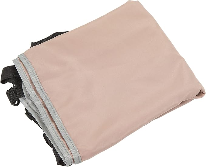 Ergonomic Airplane Footrest Hammock Cover Adjustable Travel Footrest for Improved Sitting Position on Planes Buses and Outdoor Seating (Khaki)