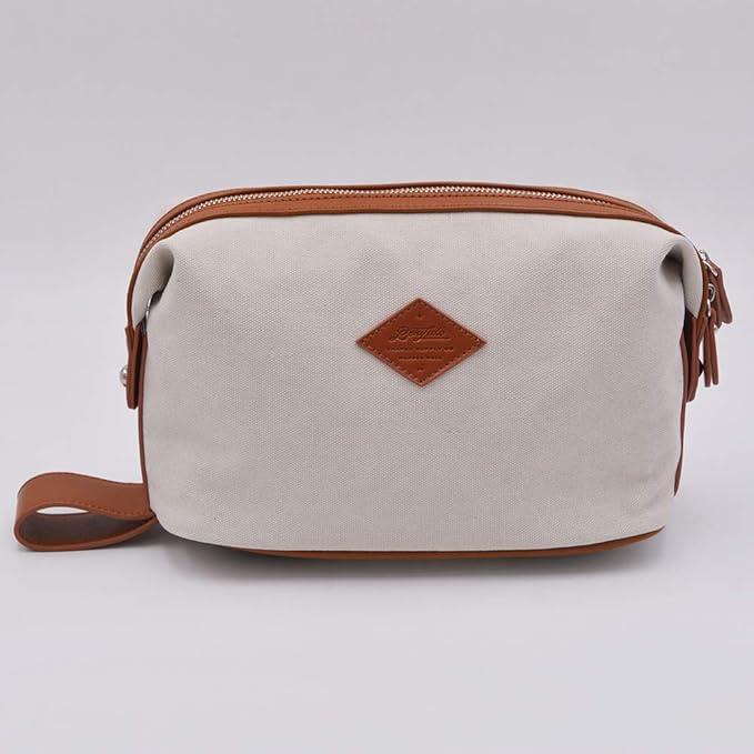 Convenience Kits International Premium Canvas Toiletry Bag (Ivory)