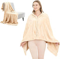 SNZ Wearable Blanket for Womens and Mens, Comfy Flannel Poncho, Snuggie Warm Shawl Wraps for Women, Birthday Gift Ideas