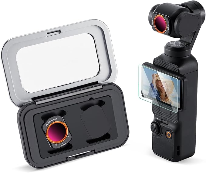 K&F CONCEPT Magnetic Variable ND32-512 Filter Compatible with DJI Osmo Pocket 3, K-Series 5-9 Limited Stops Adjustable ND Filter, Action Camera Accessories, Multi-Coated HD Optical Glass