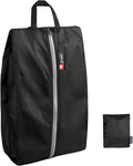 pack all Foldable Plus-Sized Shoe Bag for Travel, Water-Resistant Ultralight Shoe Pouch for Gym, Odor-Resistant Soccer Cleats Bag for Sport (Dual Pocket Version)