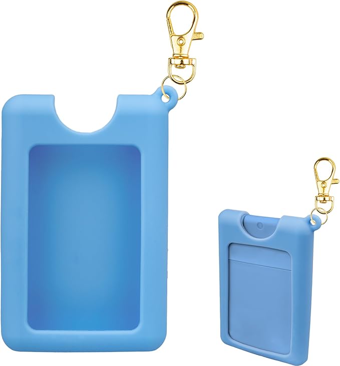 Silicone Case Compatible with Noshinku Pocket Hand Sanitizer, Protective Case with Keychain for Travel Size