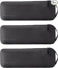 Eagle Creek Pack-It Isolate Slim Cube M/M/M Set - Minimalist Compact Travel Organizer for Hair Styling Tools, Belts & Small Items - Travel Accessories - Black