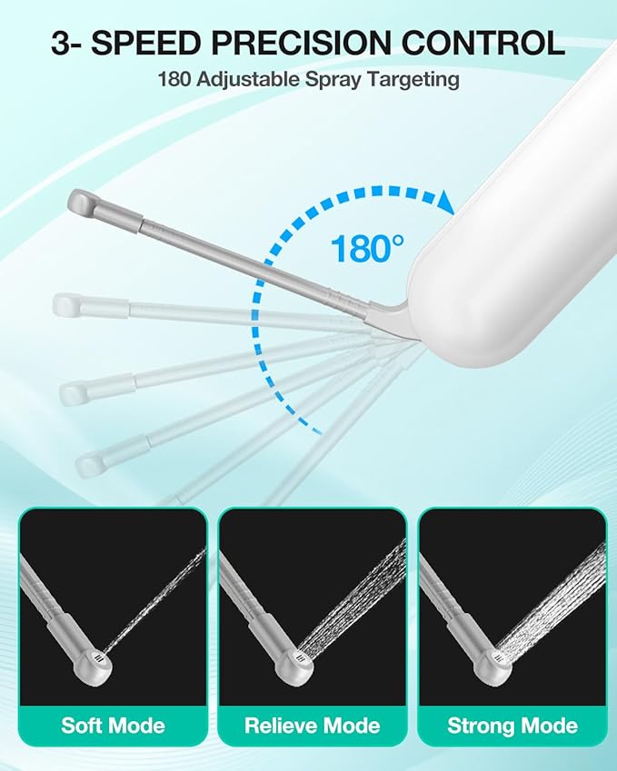 Portable Bidet Toilet Aid Wiper Tool Set for Travel - 400ML Bottle - 800mAh - 3 Pressure Modes - IPX7 Waterproof - Compact Design with Dust Bag for Daily Cleaning & General Use