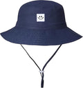 55cube UPF 50+ Baby & Toddler Sun Hat, Wide Brim Infant Bucket Hat for Beach & Outdoors, Adjustable Fit for Ages 0-4 Years