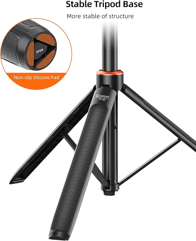 53.5" Action Camera Selfie Stick Tripod for DJI Osmo Pocket 3, GoPro Hero 13/12/11/10/Max2, DJI Action 5 Pro/4, 2-in-1 Extendable Travel Vlog Handle Stand/Accessory for Vlog Video Recording