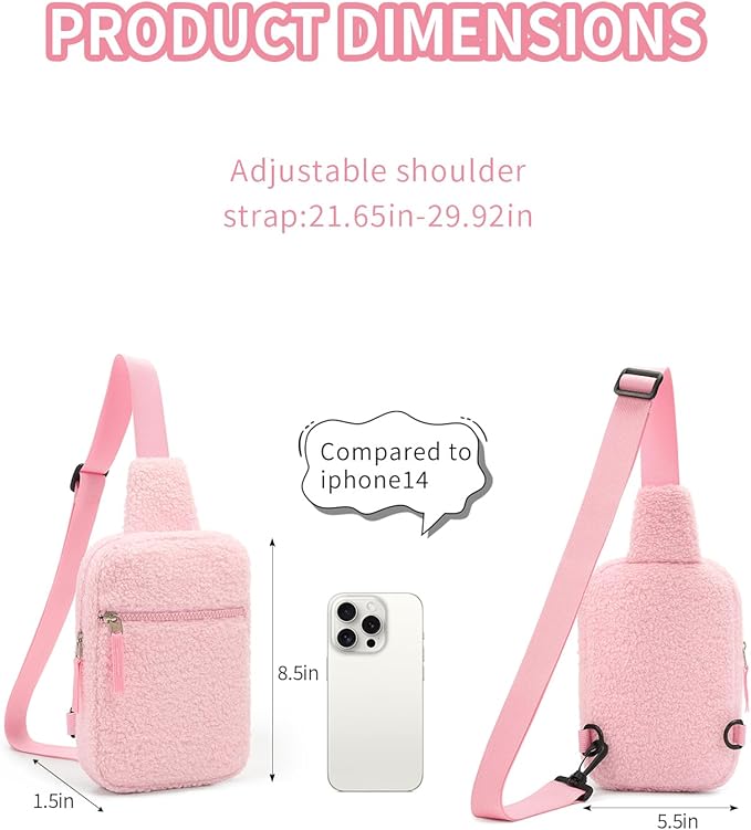 Mothers Day Gifts for Daughter, Birthday Graduation Gifts for 8 9 10 11 12 Year Old Teens Girls Her,Fanny Pack Sling Crossbody Bag Belt Bags Purse, Preppy Teen Girl Gift Trendy Stuff Travel Essentials