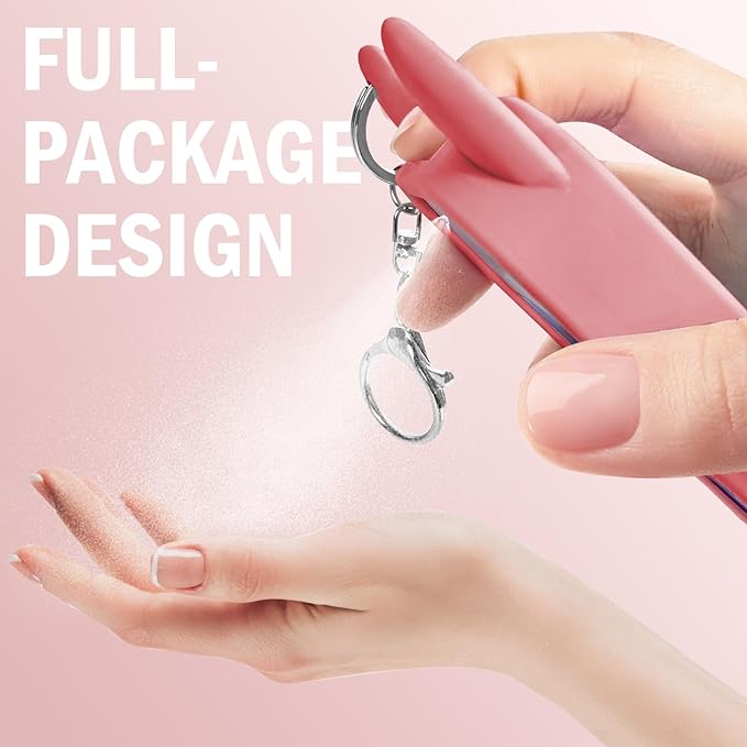 Silicone Case Compatible with TOUCHLAND 30ml/1oz Hand Sanitizer Spray, Vibrant Colors, Cute Style (Pink)